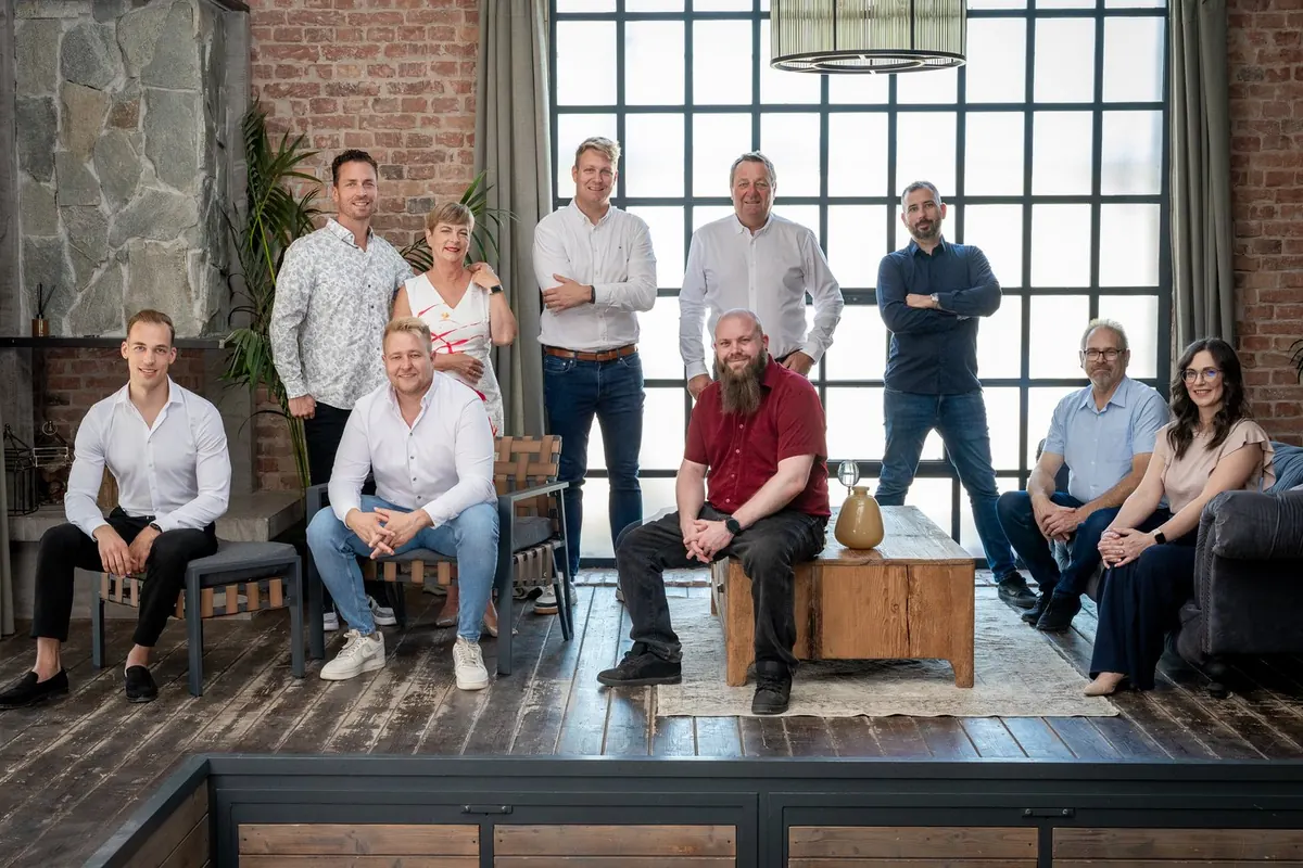 The ten-strong team of Job '97 Ltd.